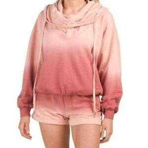 Young Fabulous & Broke Piper Hoodie Pink Ombré M